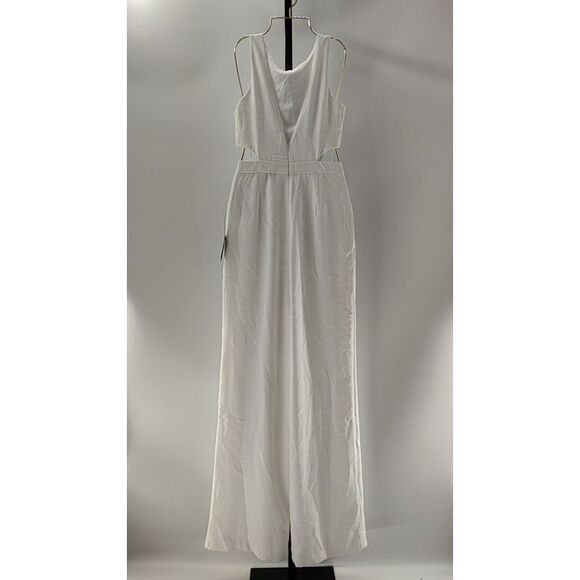 Lulu's White Jumpsuit With Side Cutouts - Picture 2 of 2